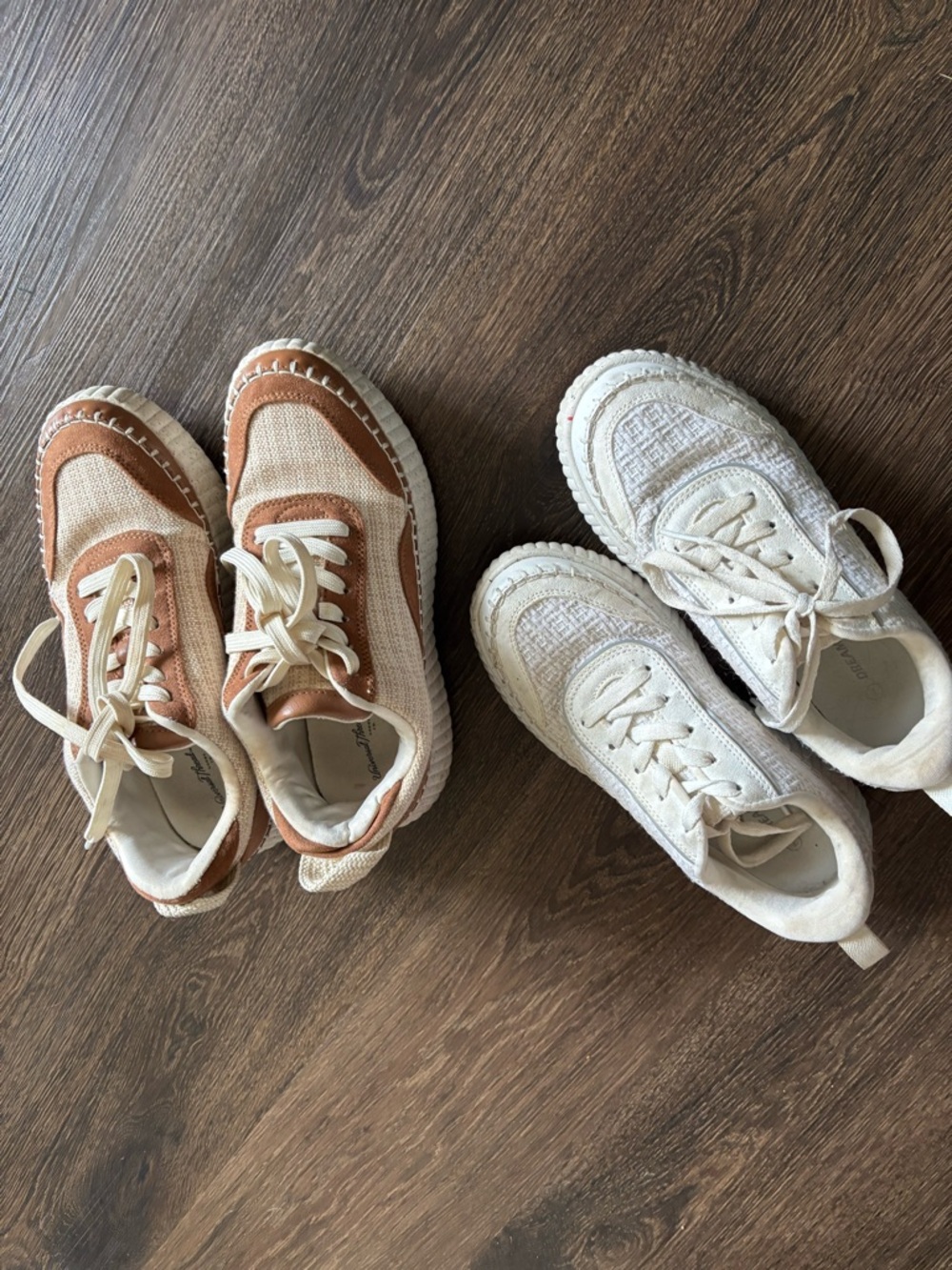 Two pair of chunky sneakers